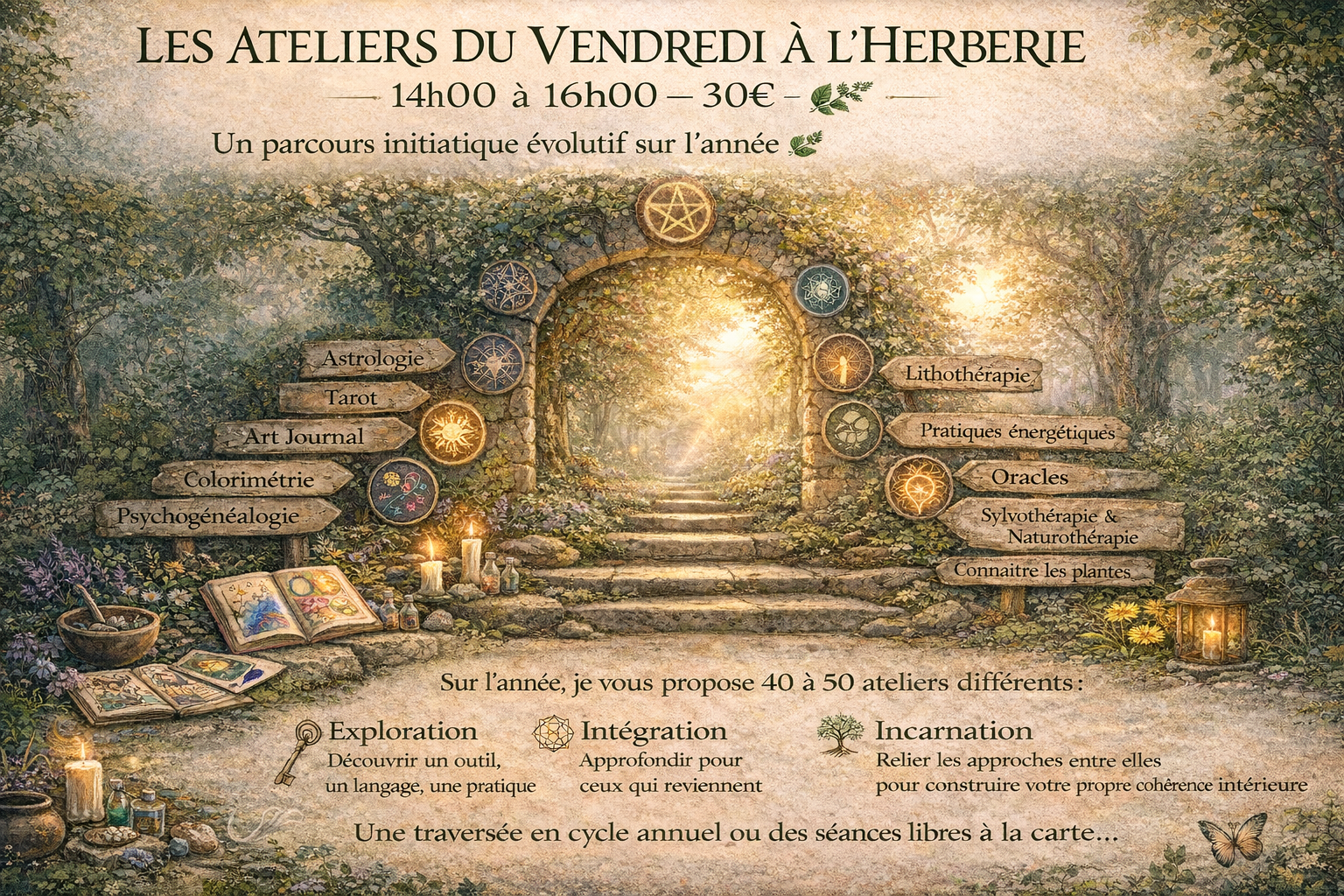 Roue Médecine  mixte<br />
Natacha GELDRON© Blue Morpho Création®